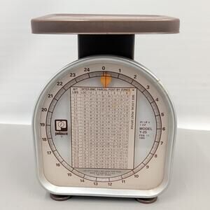 Vintage 1968 Pelouze Deluxe Y Line Model Y-25-1 (25 lbs Capacity) Postal Scale